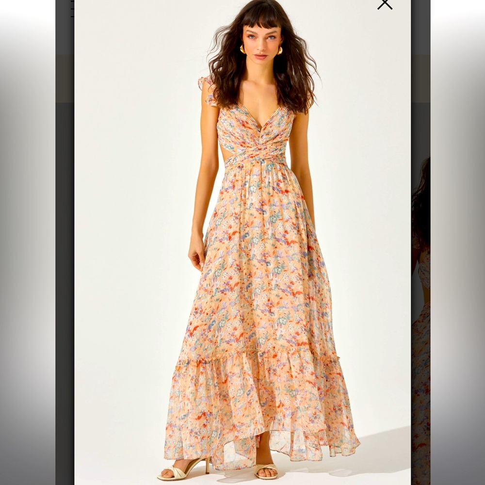 Primrose Floral Strappy Back Maxi Dress